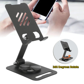 360 degree rotating desk phone tablet stand 360° Rotating Metal Desk