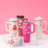 40oz insulated tumbler with handle and straw 40oz insulated tumbler